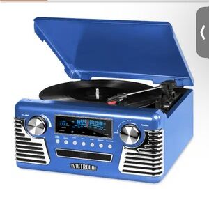 New! Victoria Haley record player, wireless speaker compatible, CD player, radio
